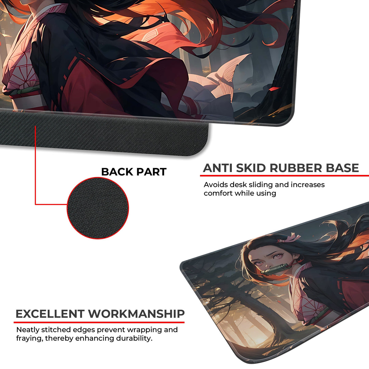 Nezuko Kamado - E-XL Mousepad
