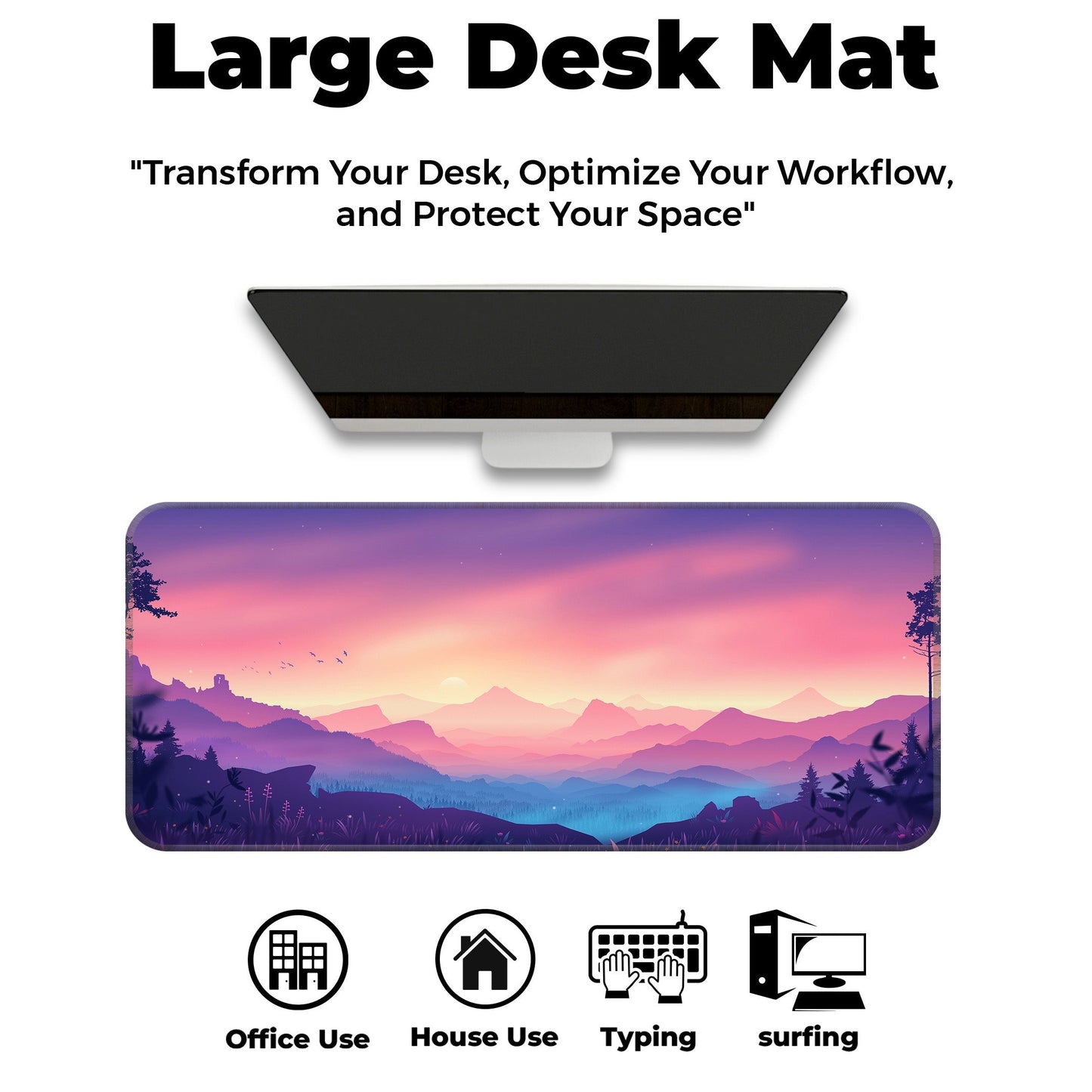Mountains Subtle - E-XL Mousepad