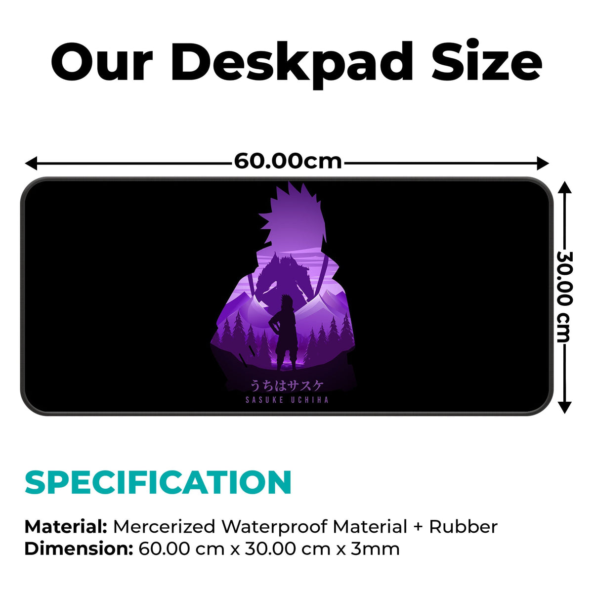 Uchiha Sasuke - XL Mousepad