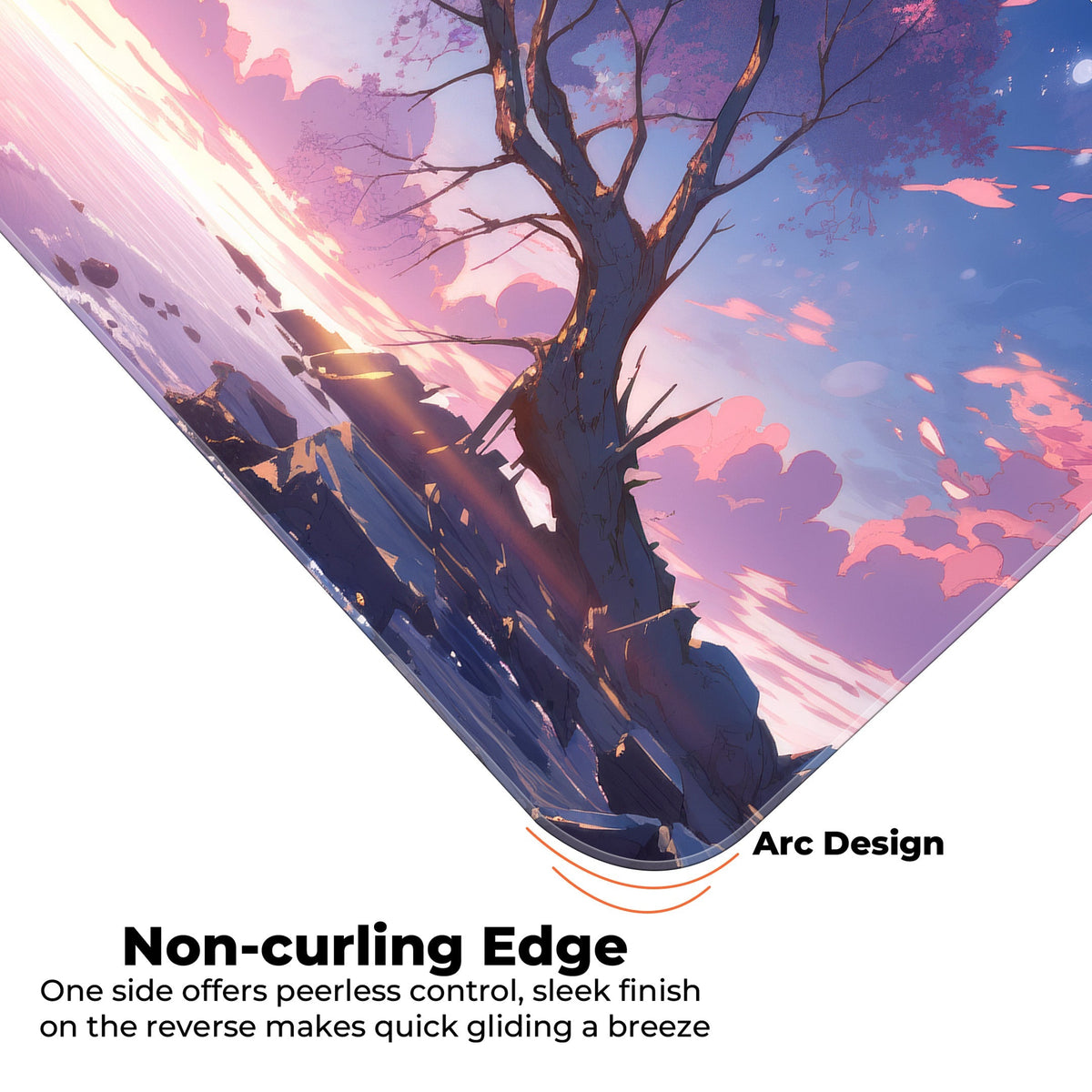 Sakura Sunset Abstract - XXL Mousepad