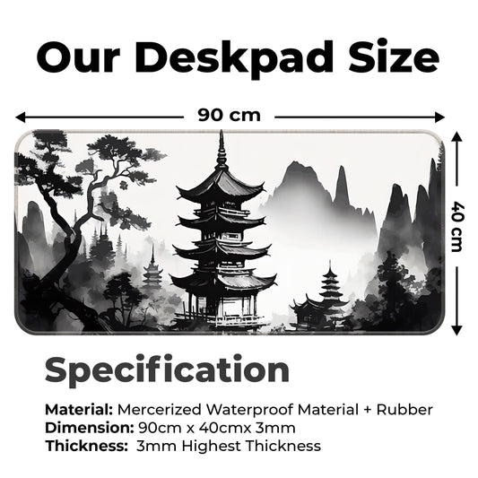 Japanese Zen Temple - XXL Mousepad