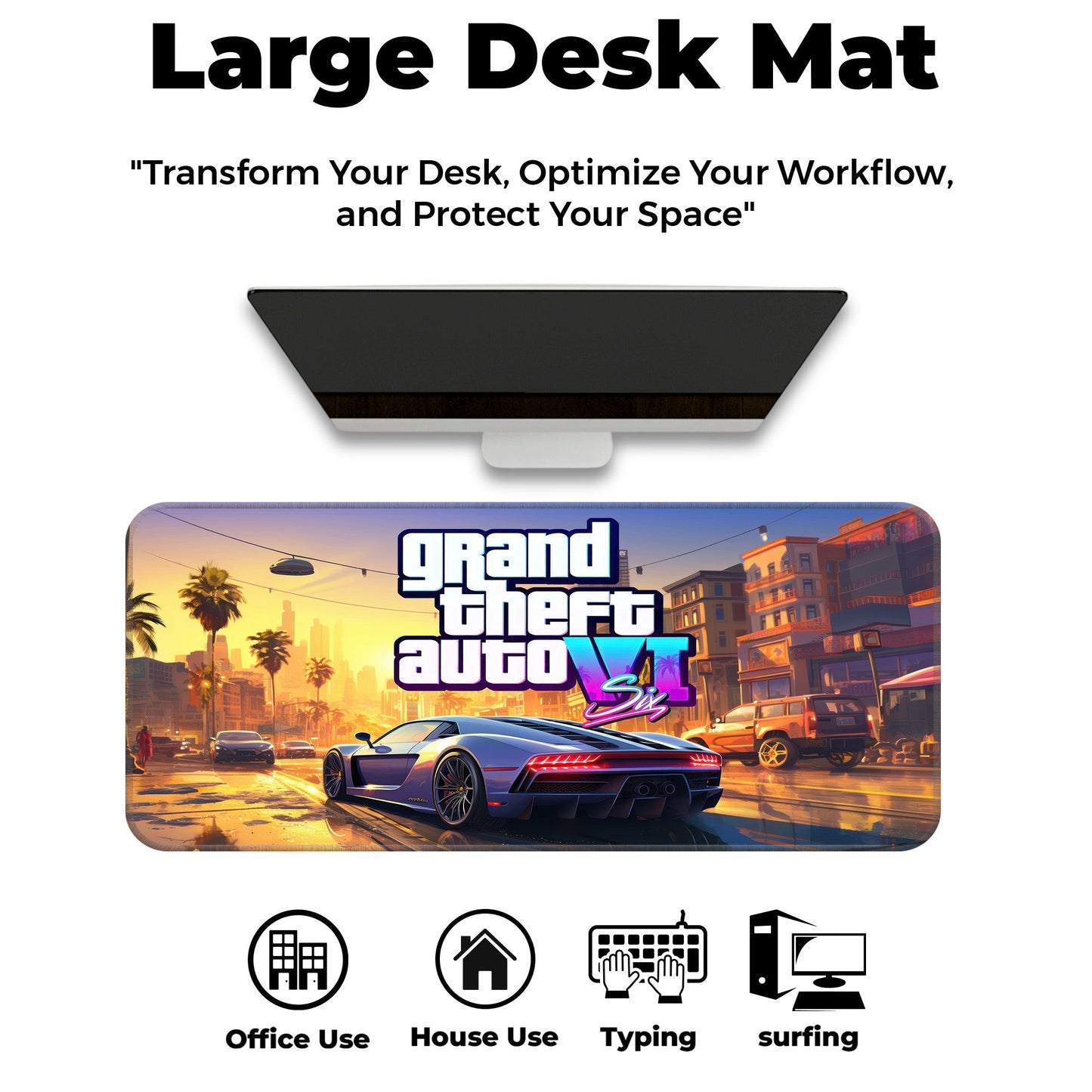 GTA VI - I - E-XL Mousepad