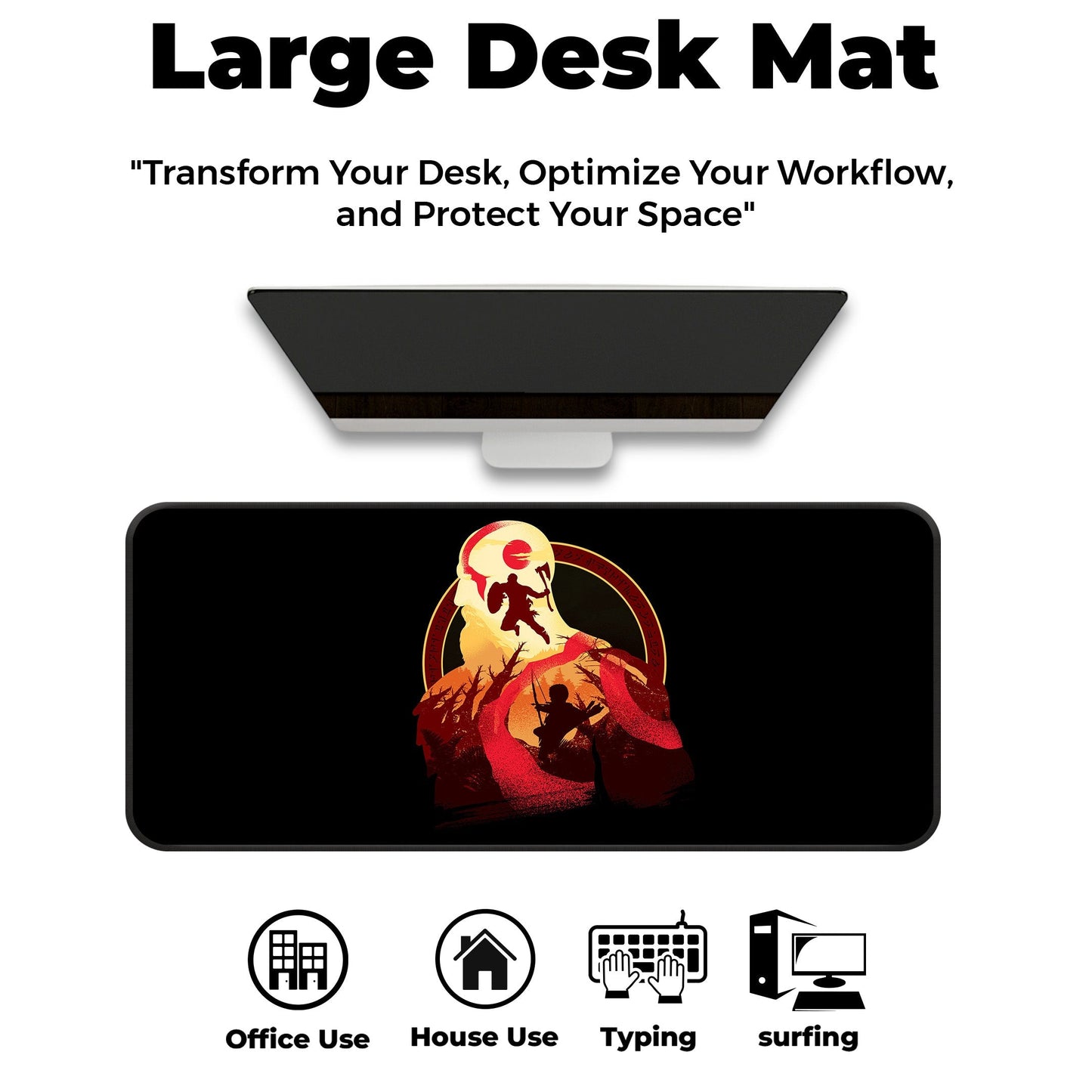 Kratos Artwork - XXL Mousepad