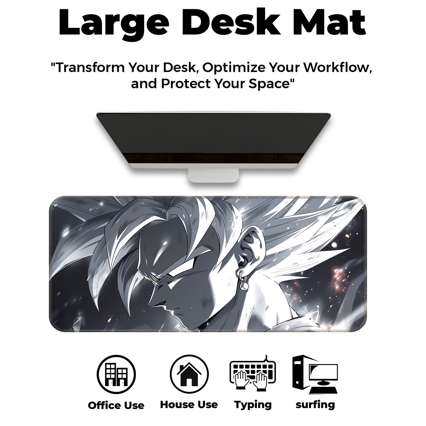 DBZ - Goku Ultra Instinct - E-XL Mousepad