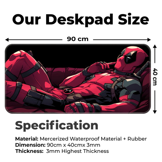 Chilling Deadpool - XXL Mousepad