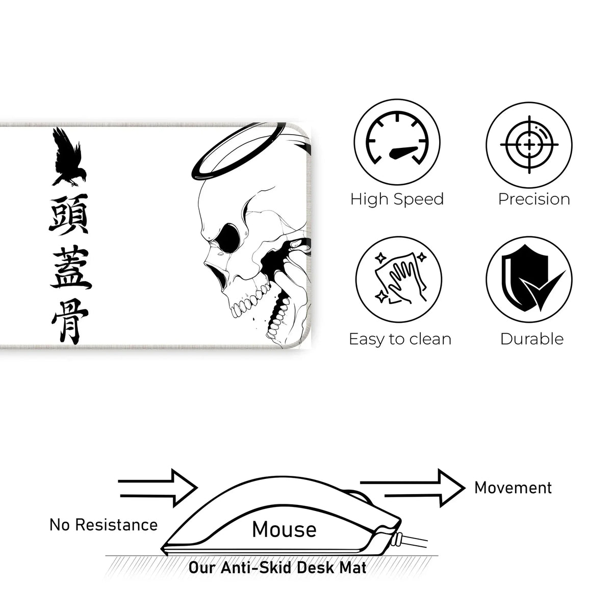 Devil or Angel - White - XL Mousepad