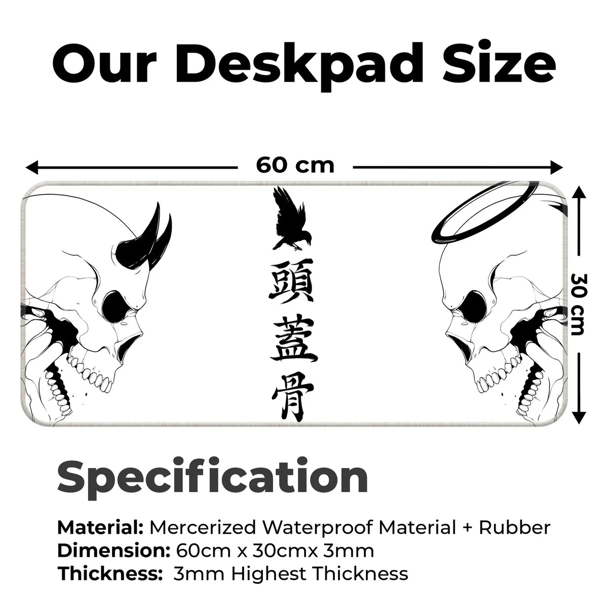 Devil or Angel - White - XL Mousepad