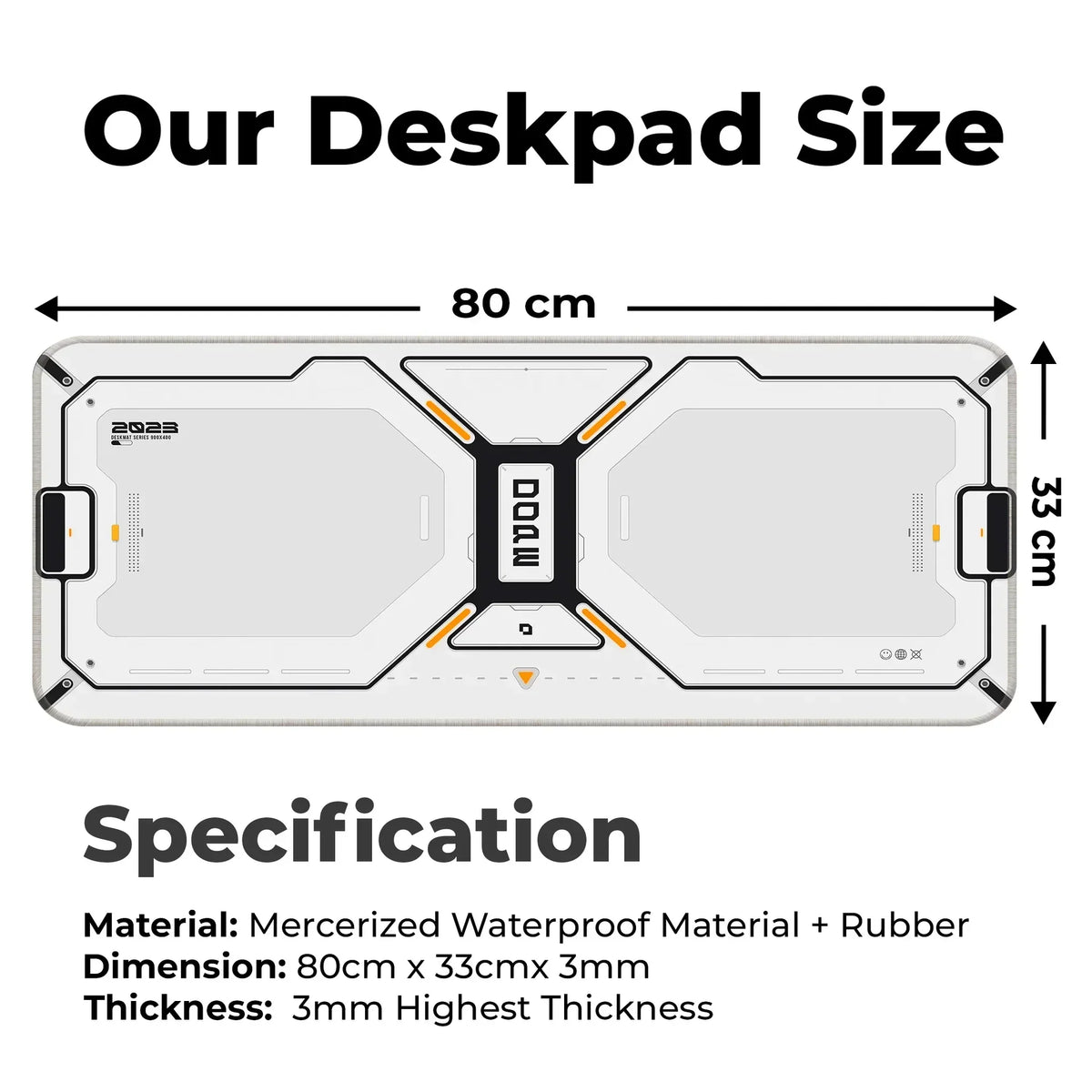 Dope Pattern - White - E-XL Mousepad