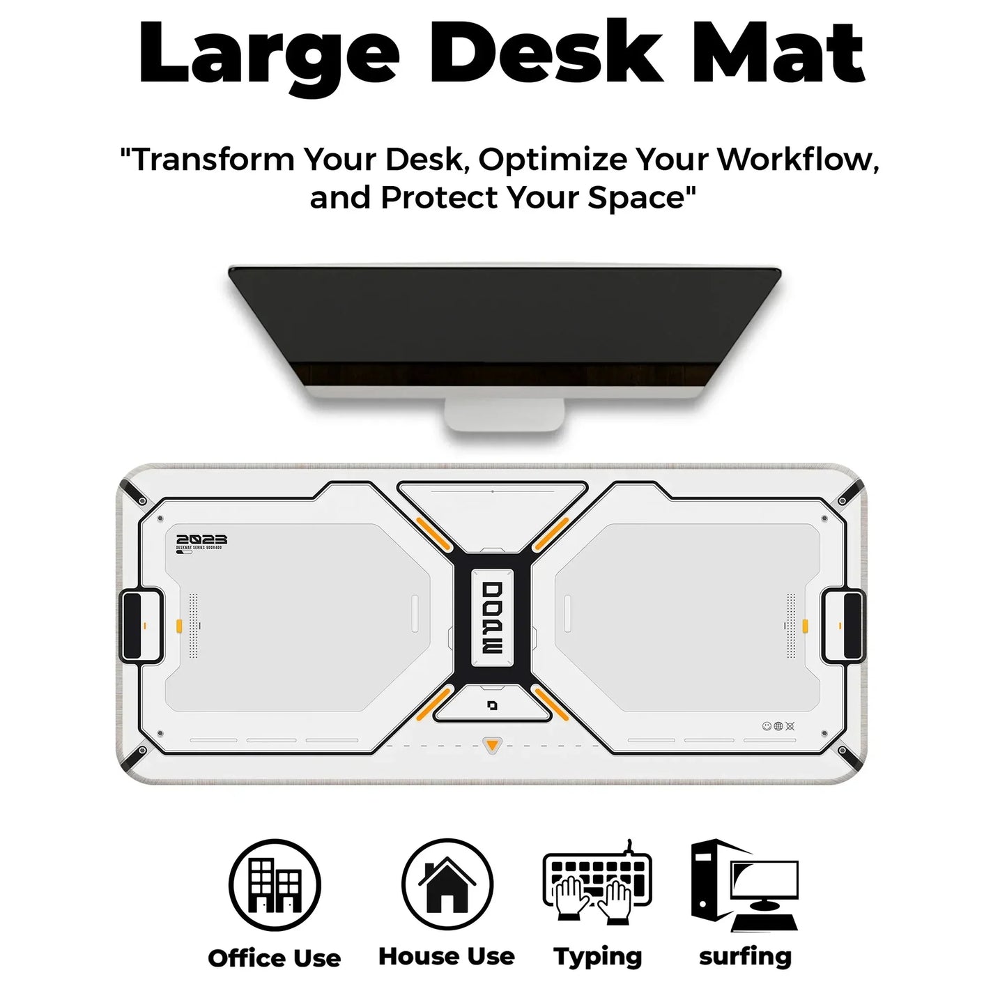 Dope Pattern - White - XL Mousepad