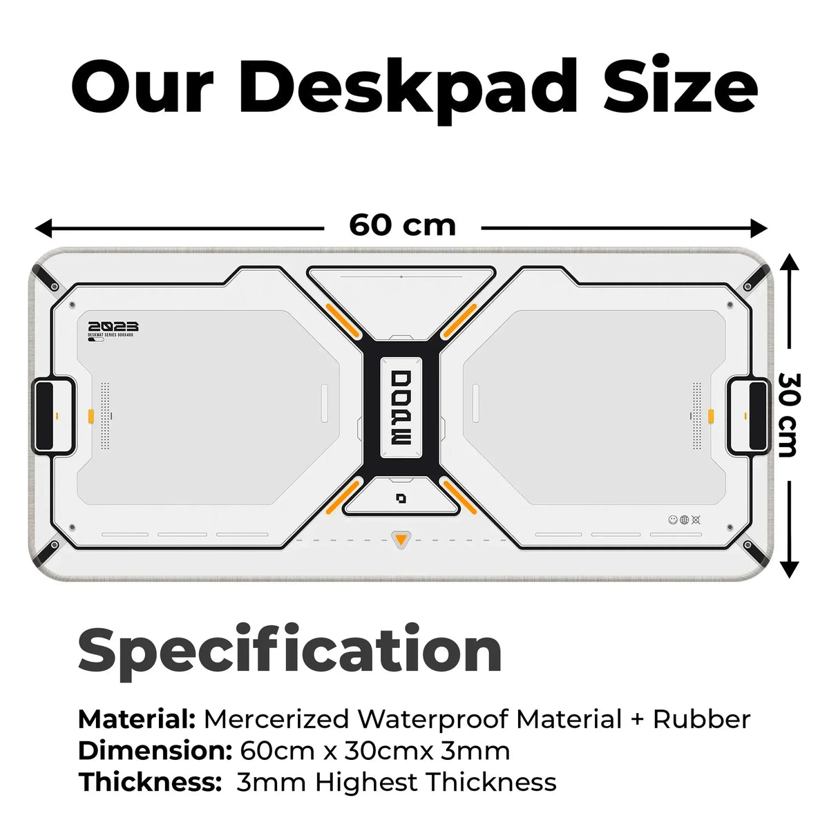 Dope Pattern - White - XL Mousepad