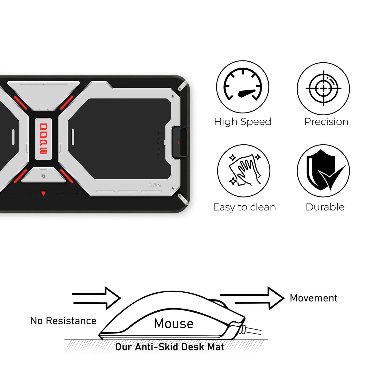 Dope Pattern - Black - XXL Mousepad