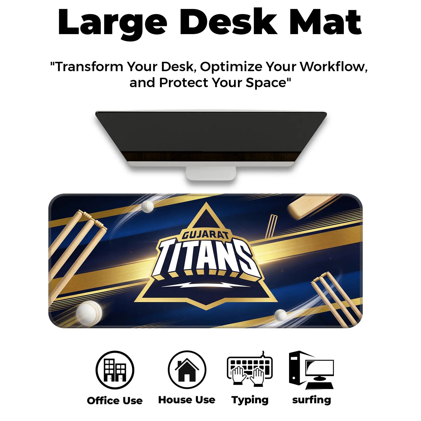 Gujarat Titans – E-XL Size Mousepad (Special Cricket Edition)