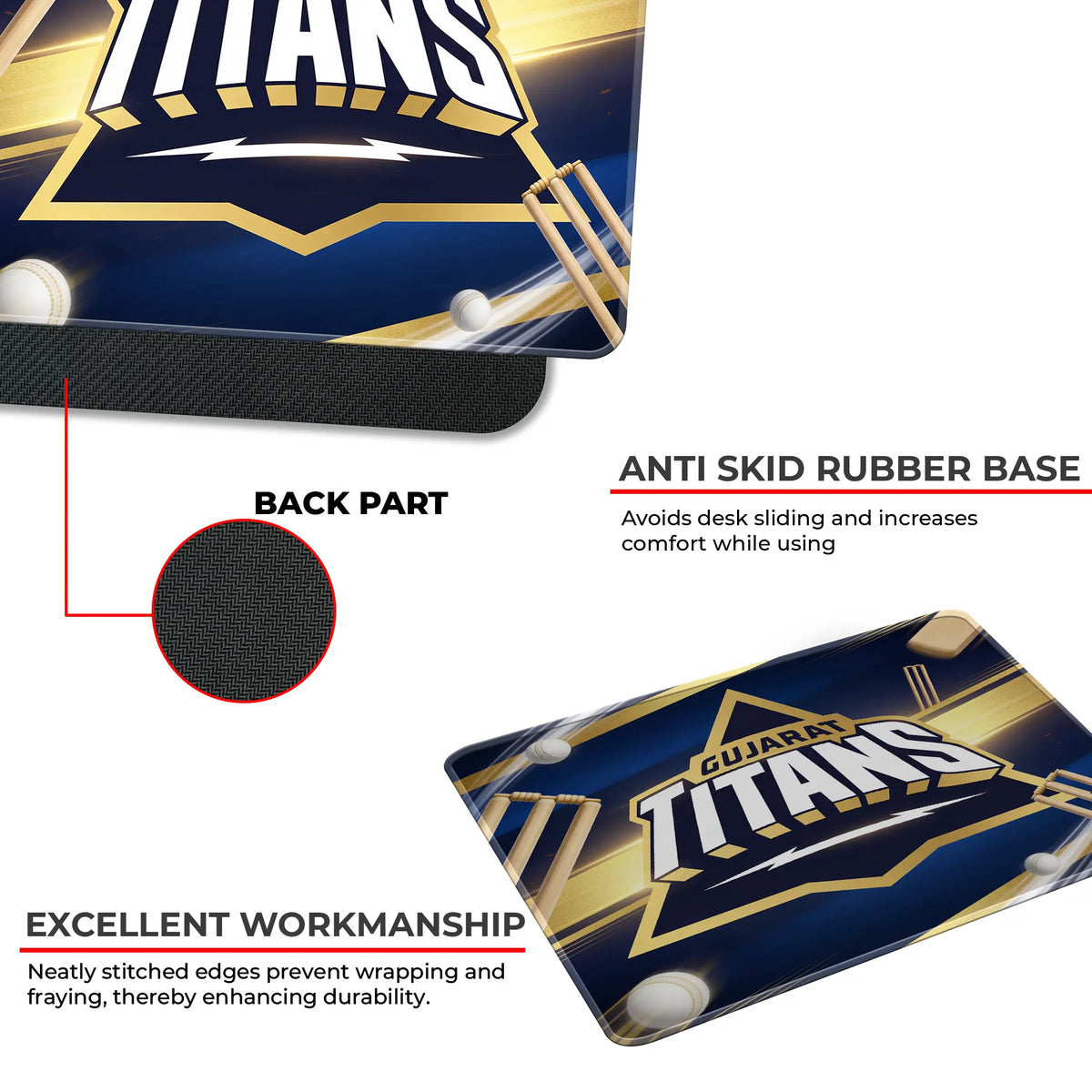 Gujarat Titans – S Size Mousepad (Special Cricket Edition)