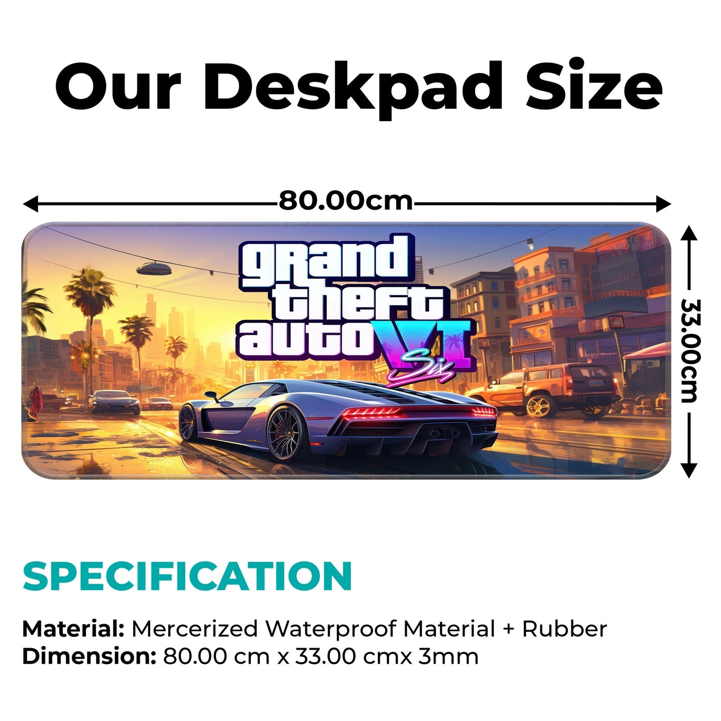 GTA VI - I - E-XL Mousepad