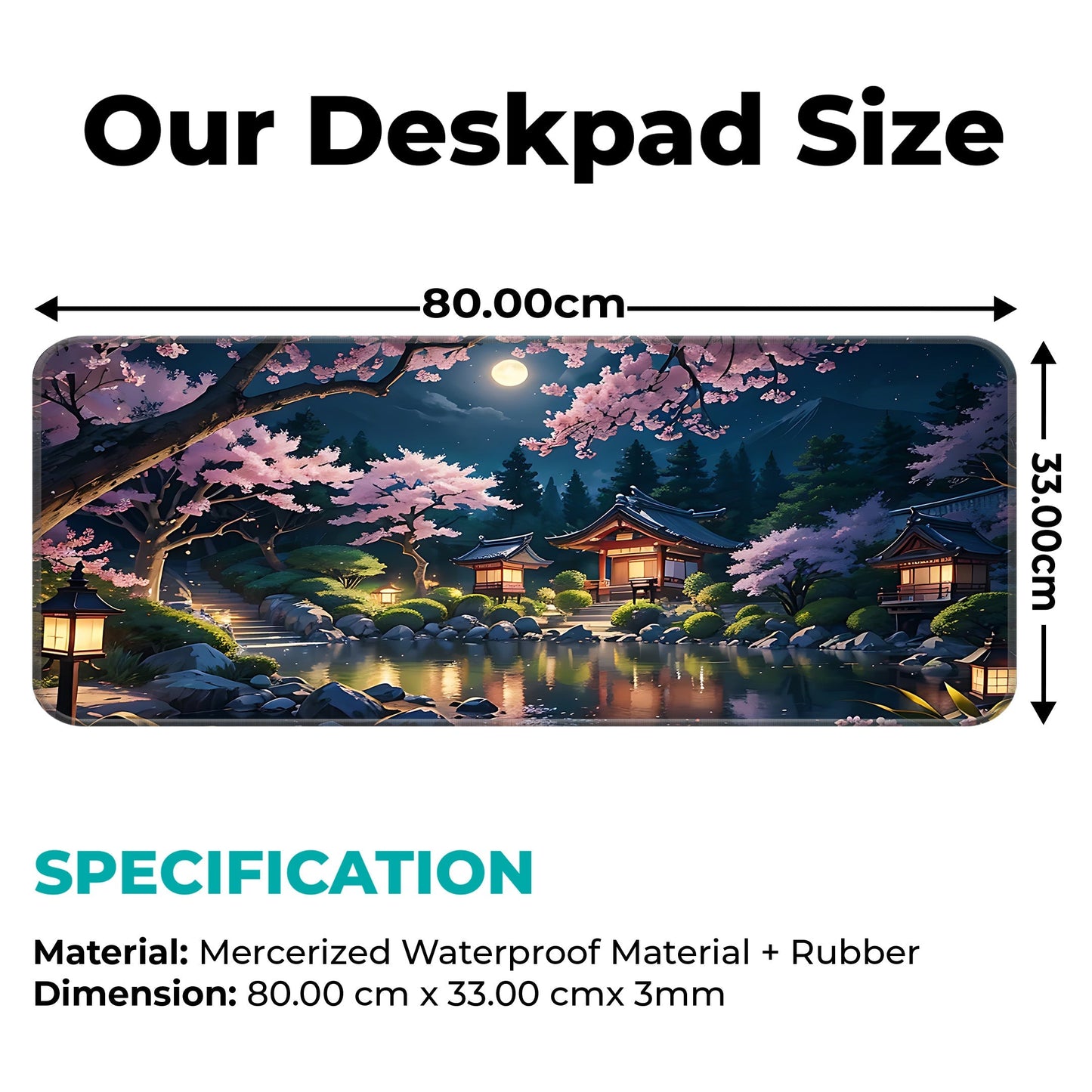 Japanese Festive Night - E-XL Mousepad