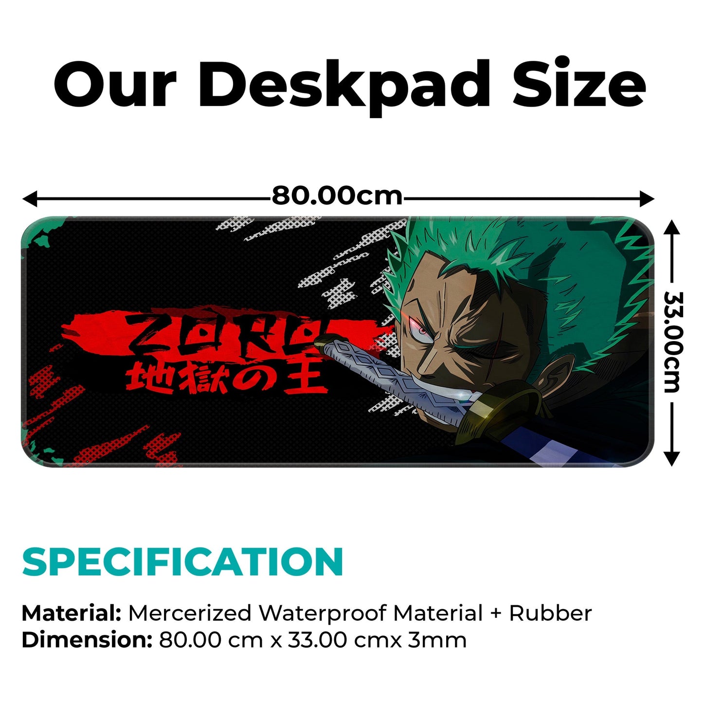 Roronoa Zoro - E-XL Mousepad