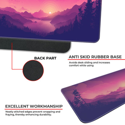Pink Sunset - E-XL Mousepad