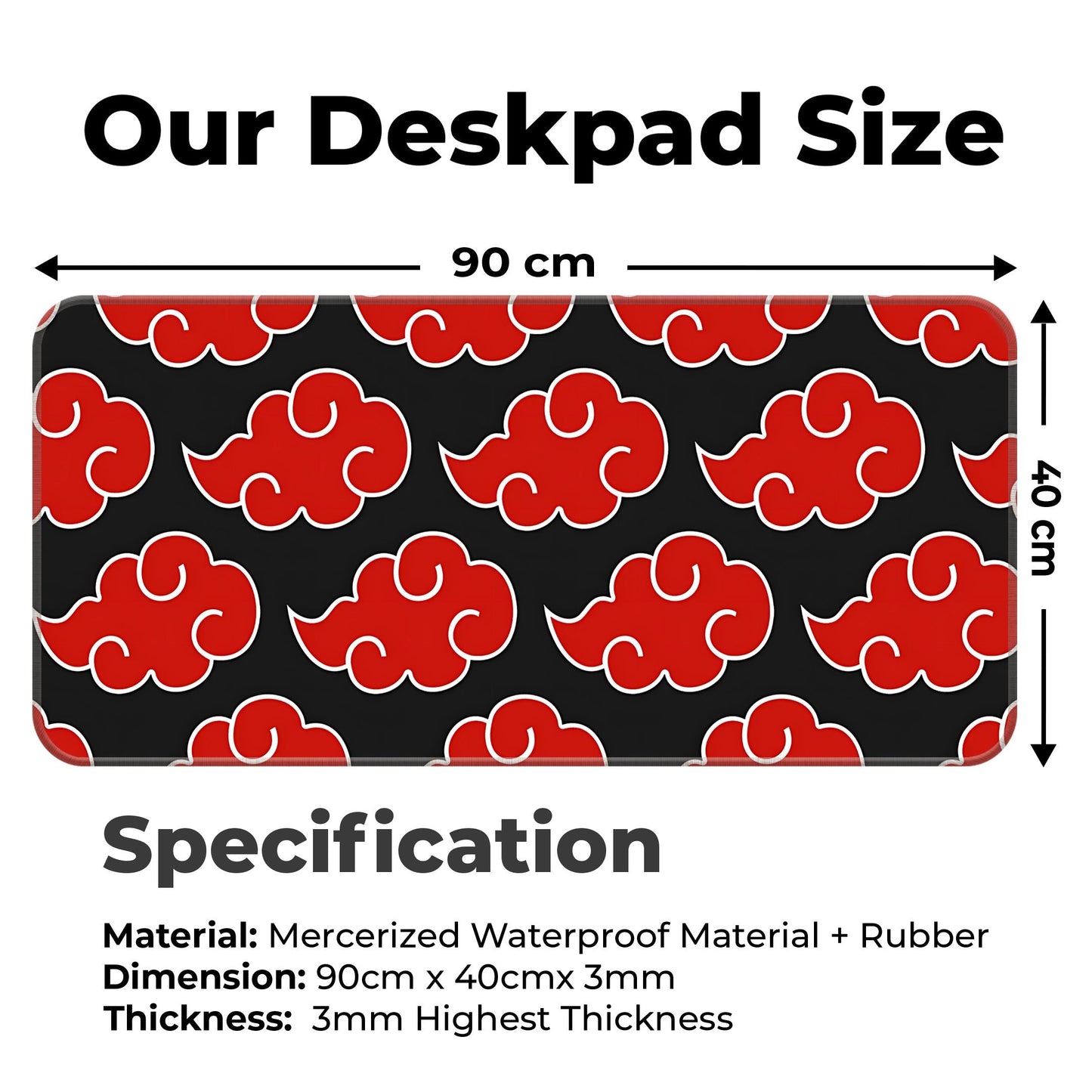 Naruto - Akatsuki Cryst - XXL Mousepad