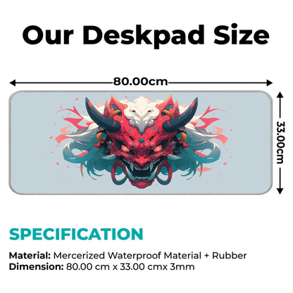 Oni Mask - Light - E-XL Mousepad