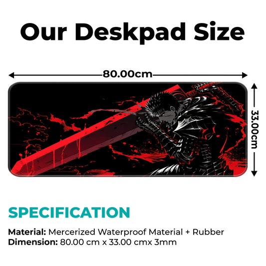 Berserk - Guts - E-XL Mousepad