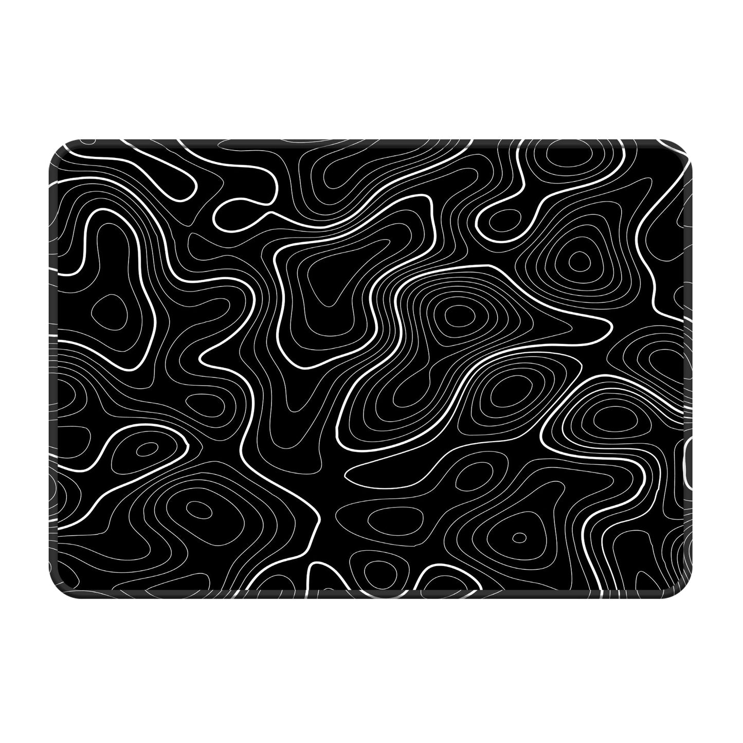 Black Topography - S Size Mousepad