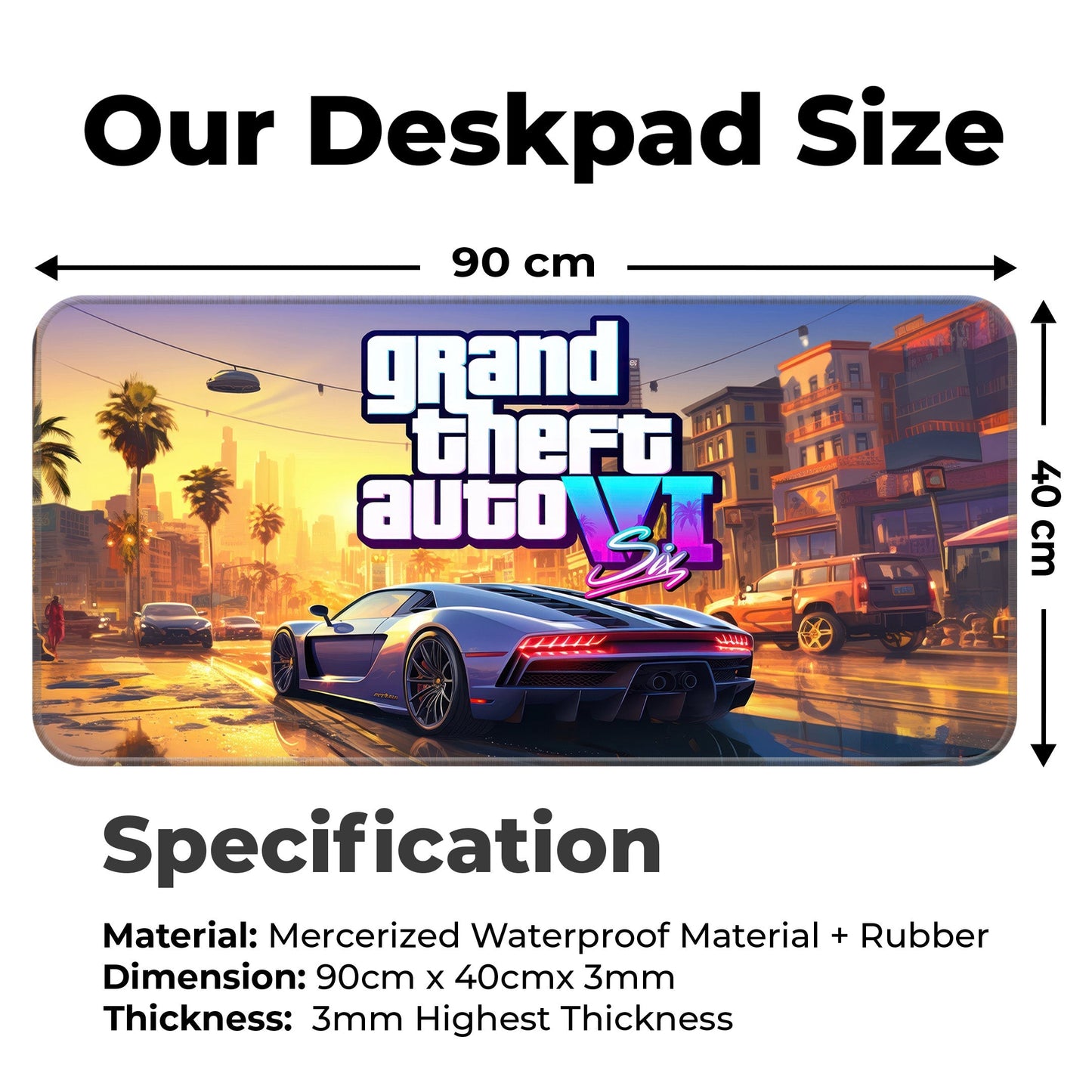 GTA VI - I - XXL Mousepad