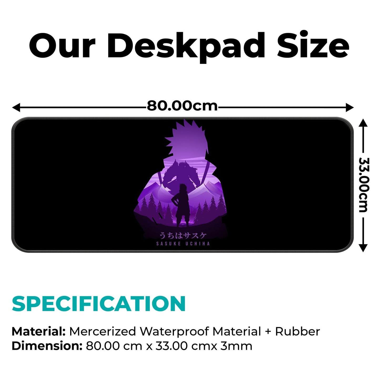 Uchiha Sasuke - E-XL Mousepad