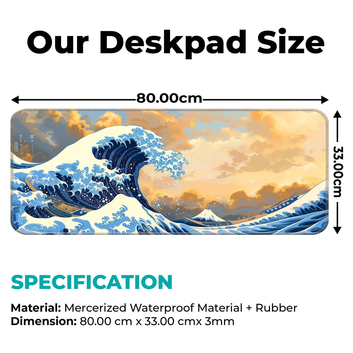 Sea Waves Abstract - E-XL Mousepad