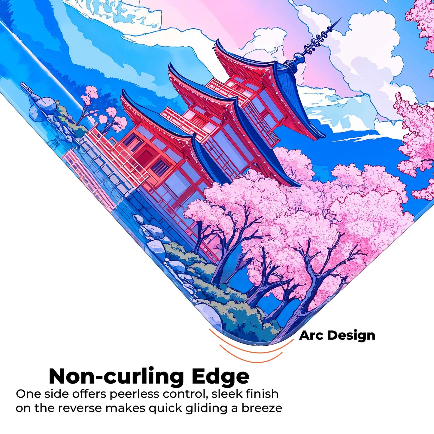 Japanese Temple - E-XL Mousepad