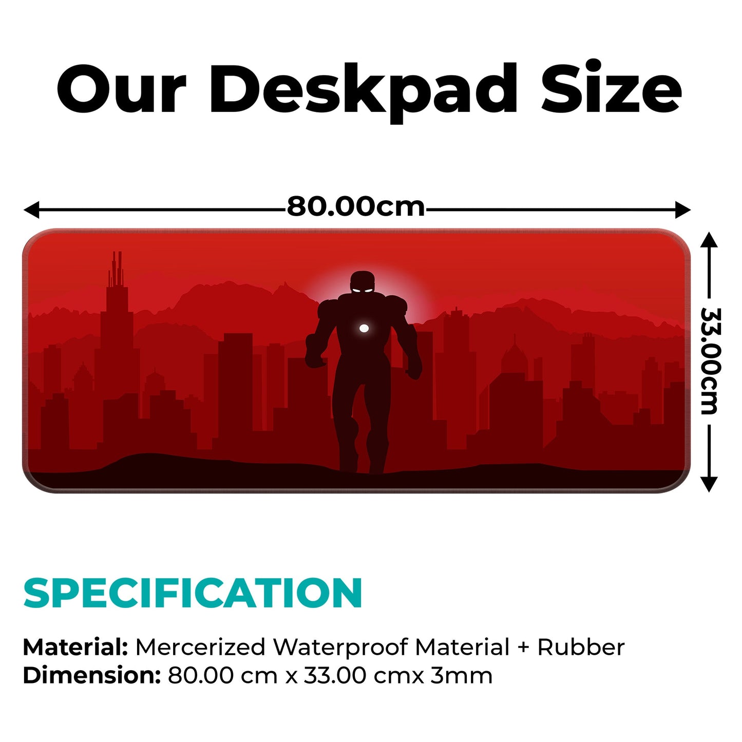 Ironman Red - E-XL Mousepad