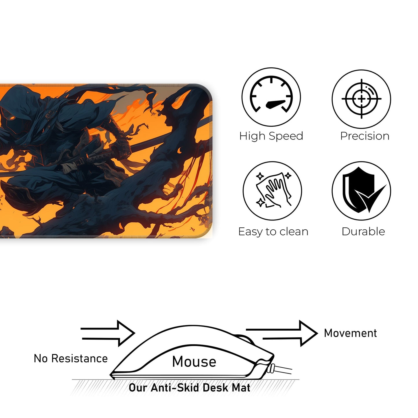 Ninja Abstract - XXL Mousepad