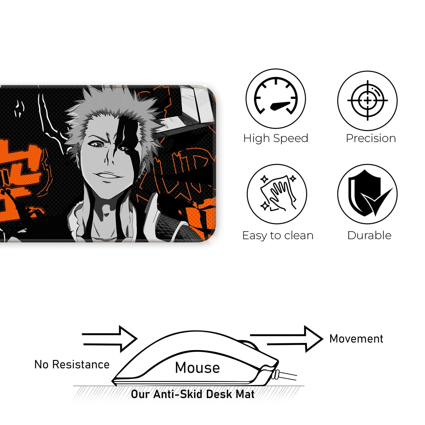 Ichigo Kurosaki - E-XL Mousepad