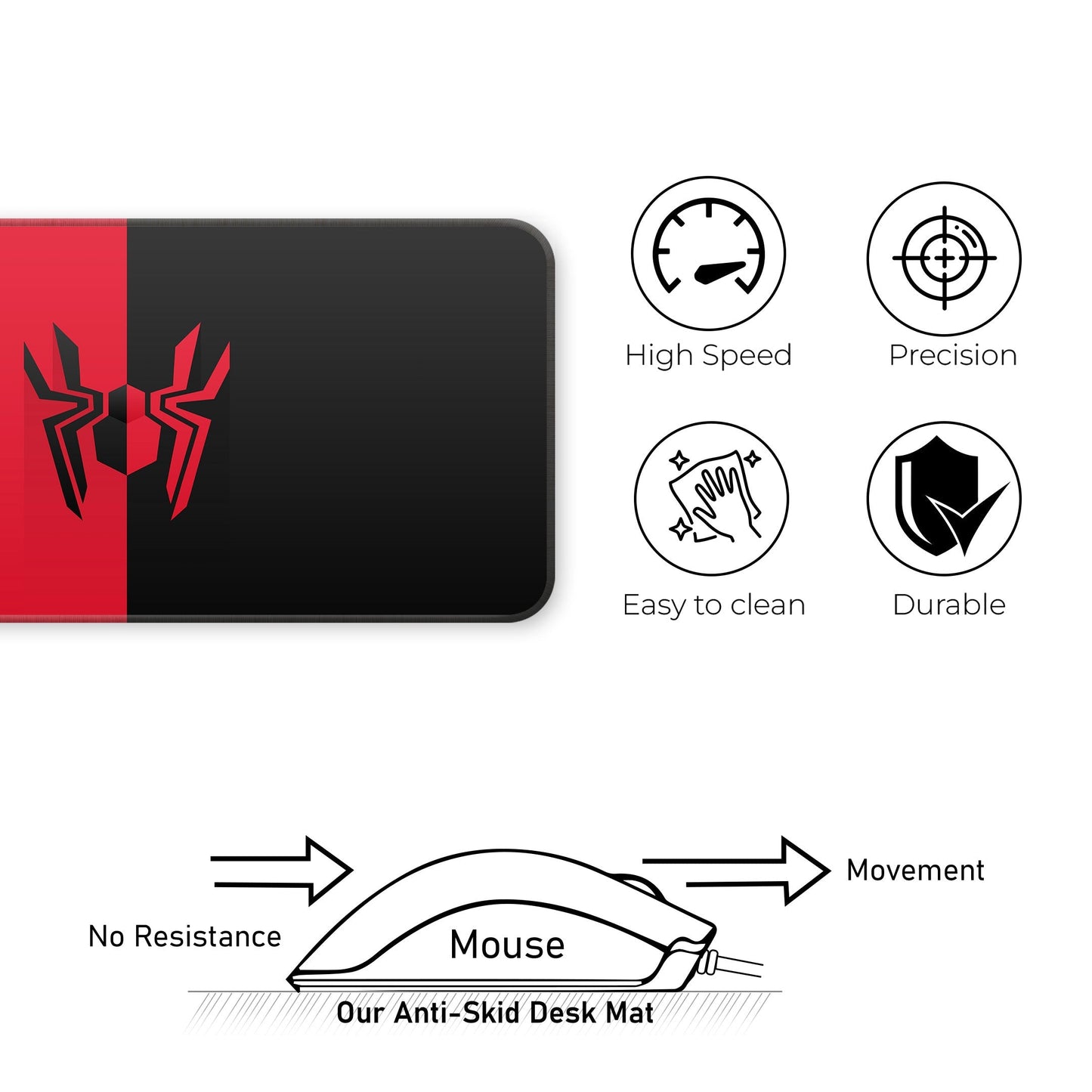 Spiderman Logo - E-XL Mousepad