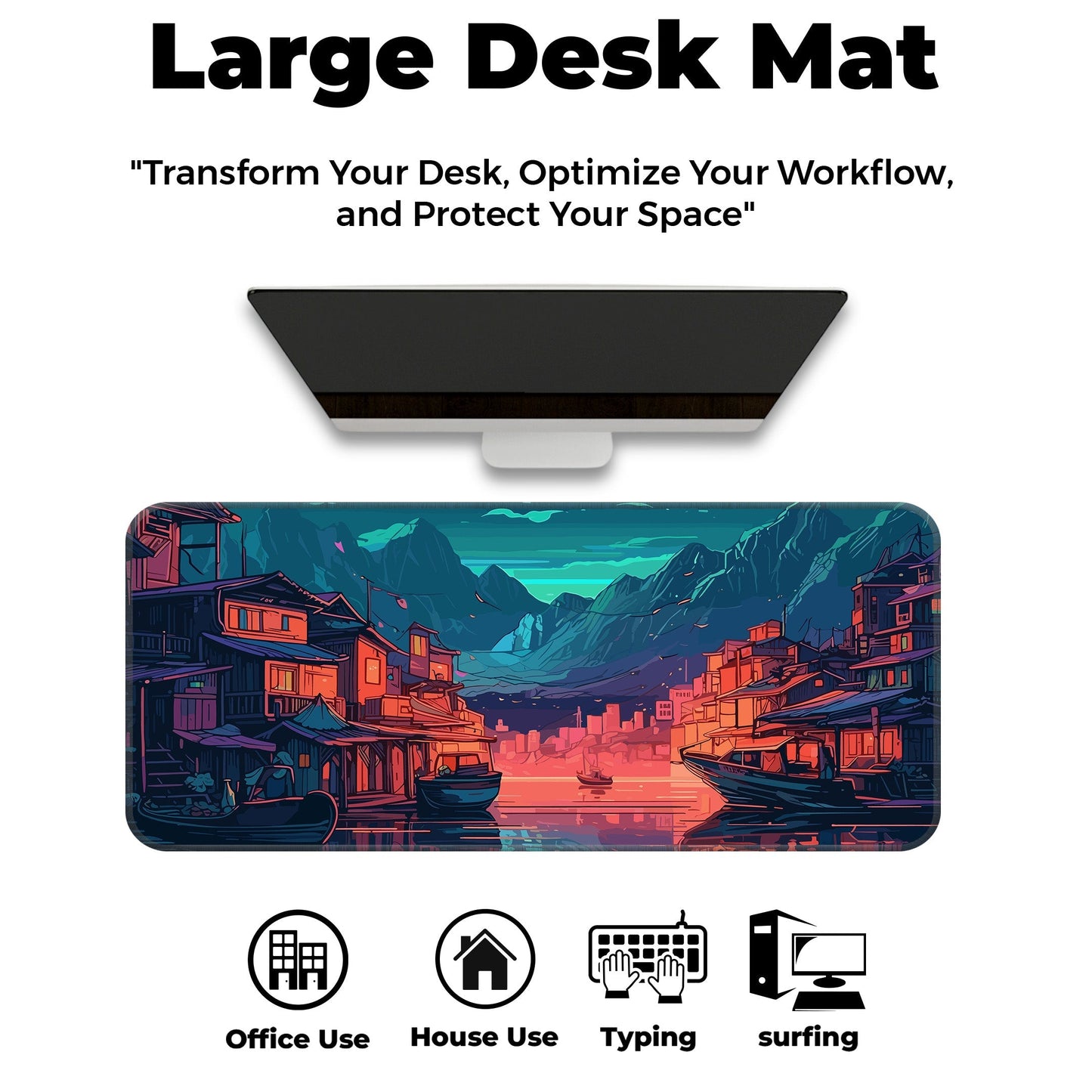 River Night City - E-XL Mousepad