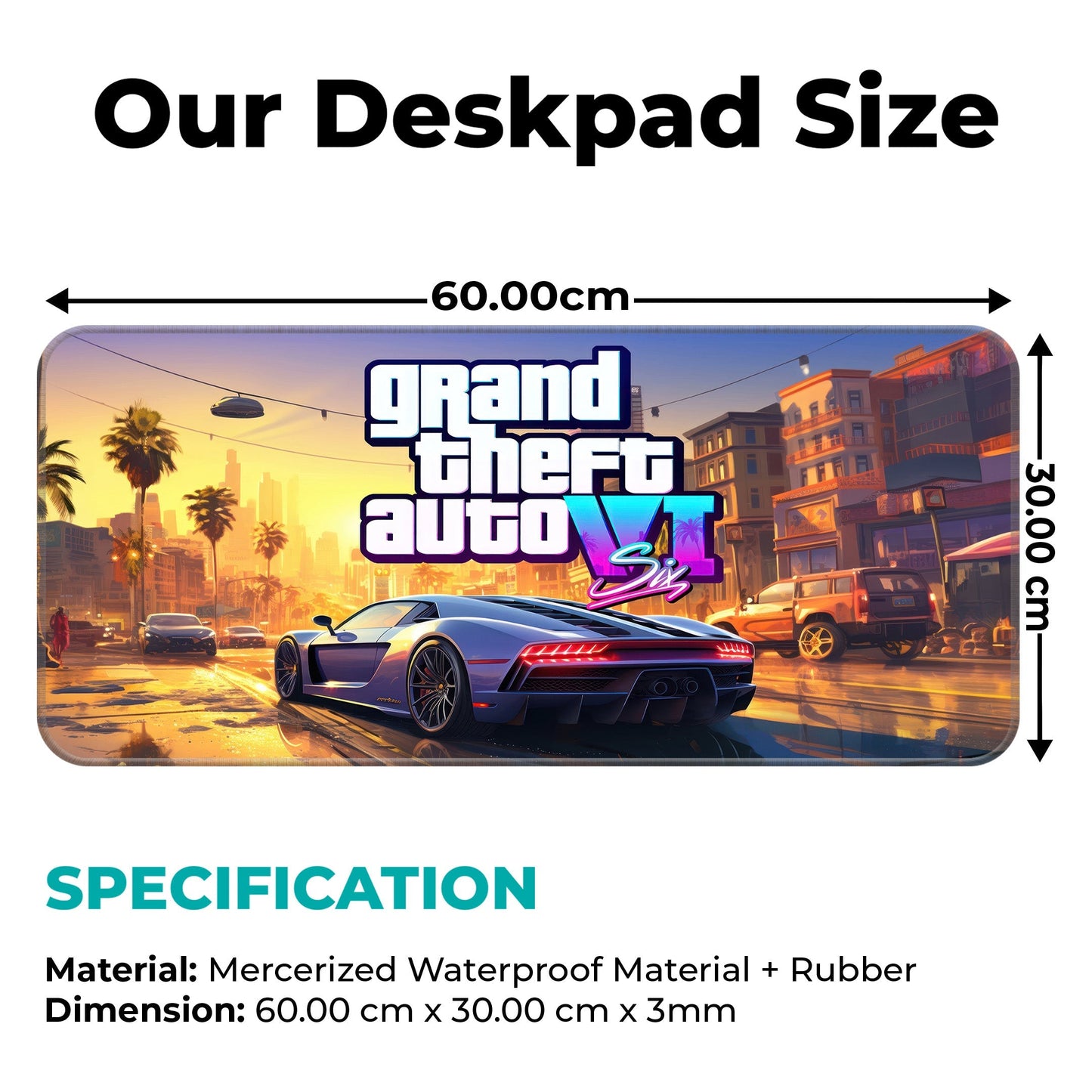 GTA VI - I - XL Mousepad