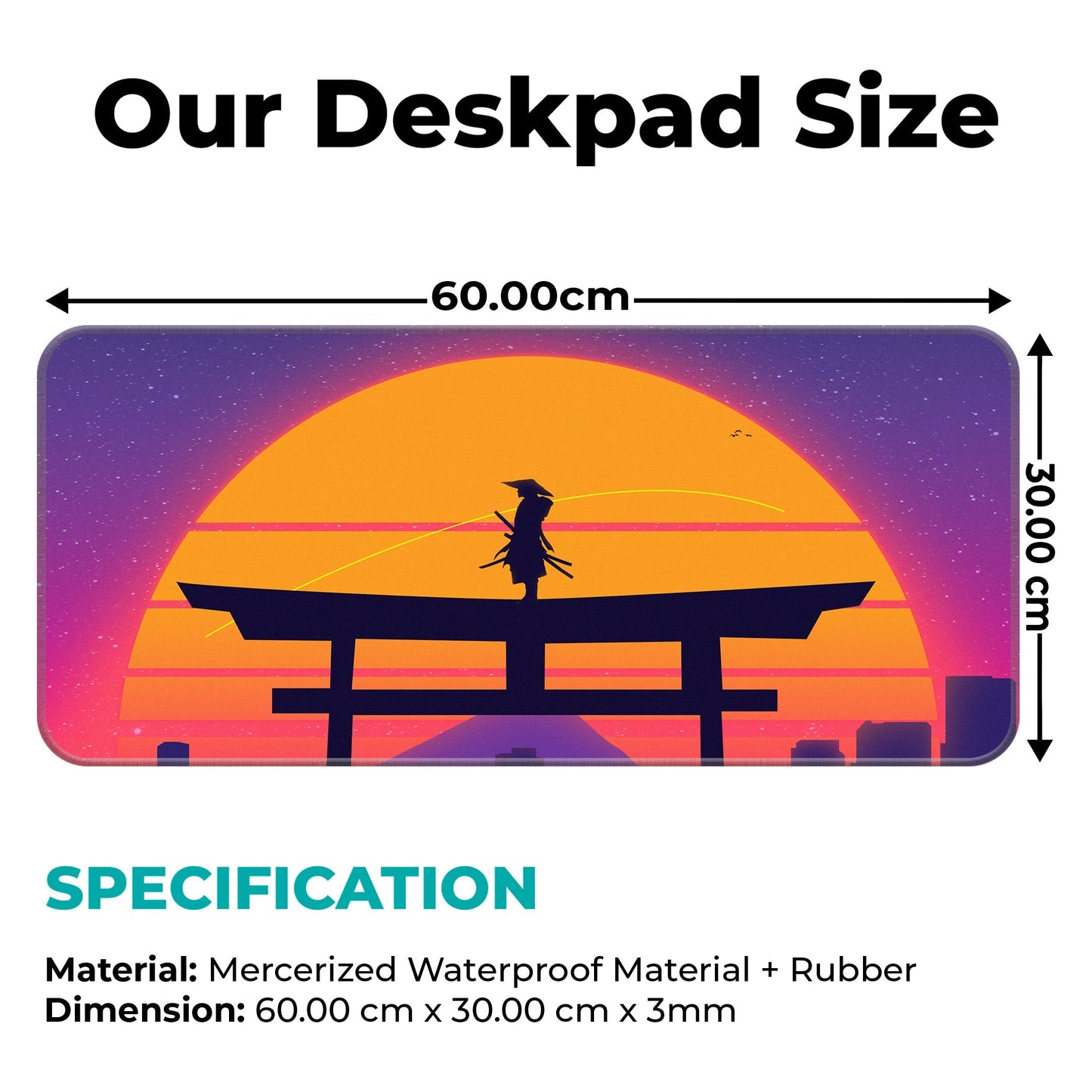Tori Gate Abstract - XL Mousepad