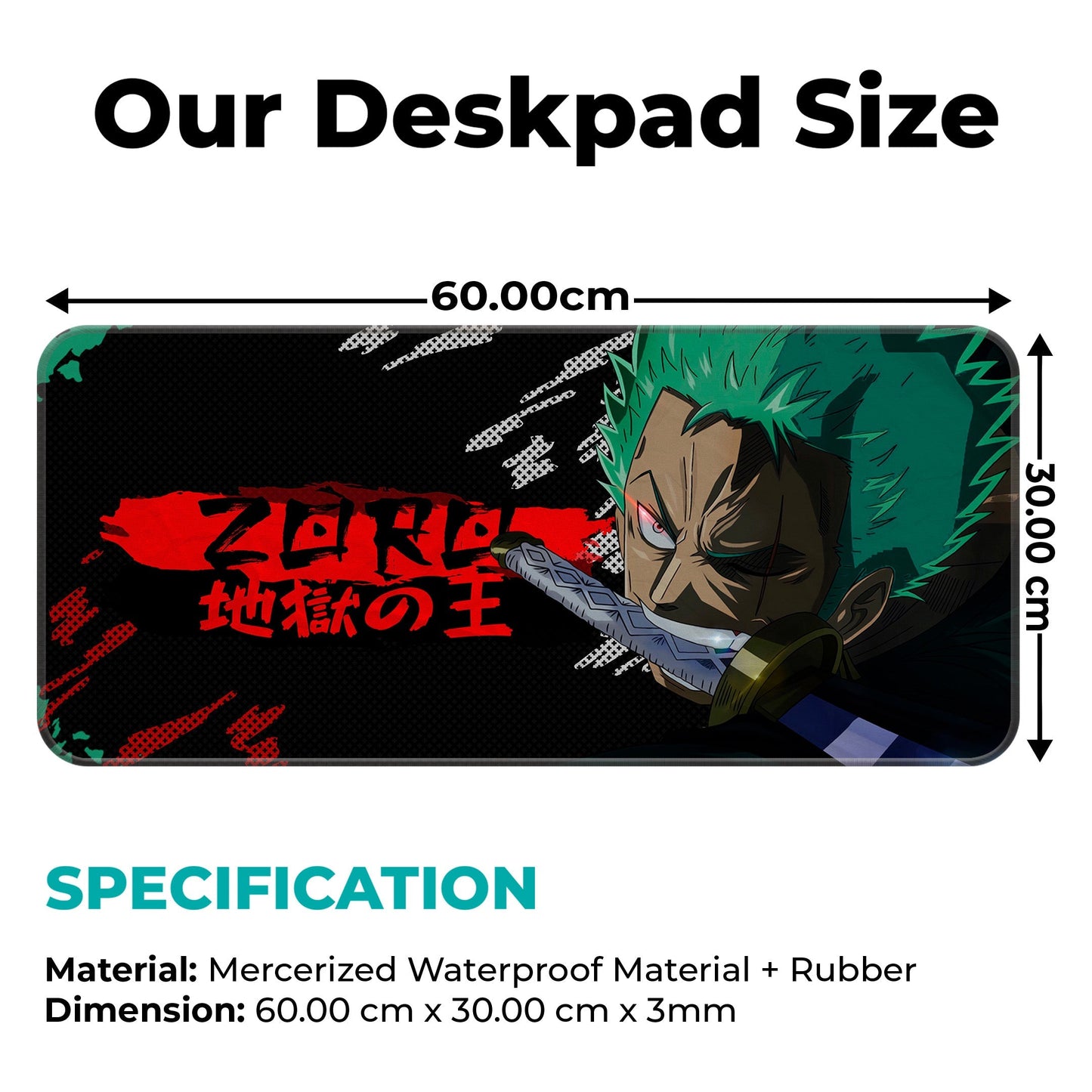 Roronoa Zoro - XL Mousepad