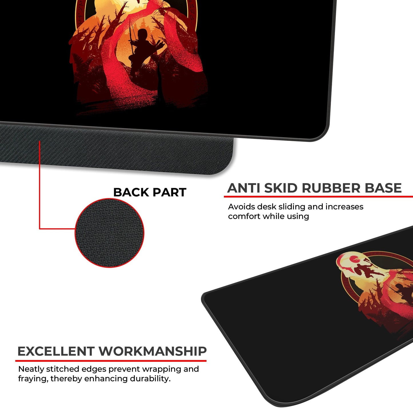 Kratos Artwork - XL Mousepad