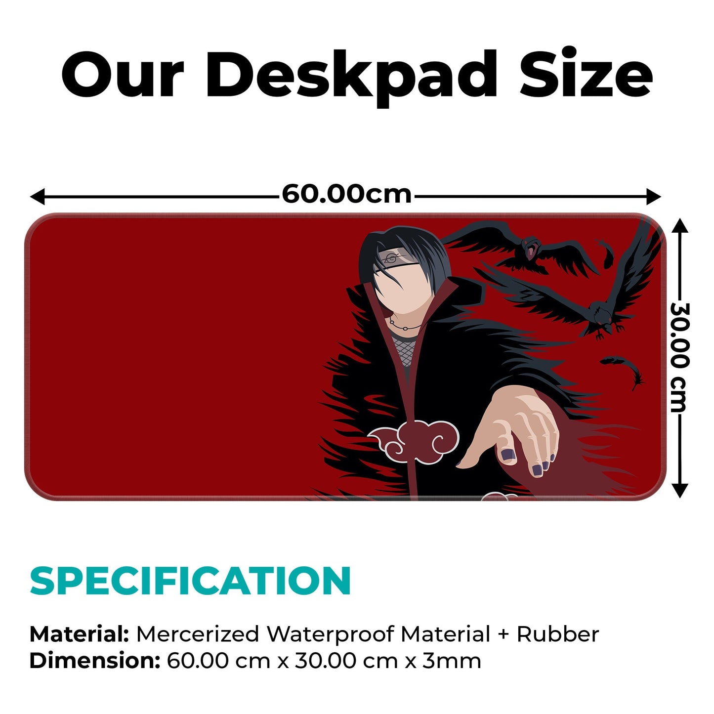 Itachi - Minimal - II - XL Mousepad