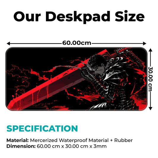 Berserk - Guts - XL Mousepad