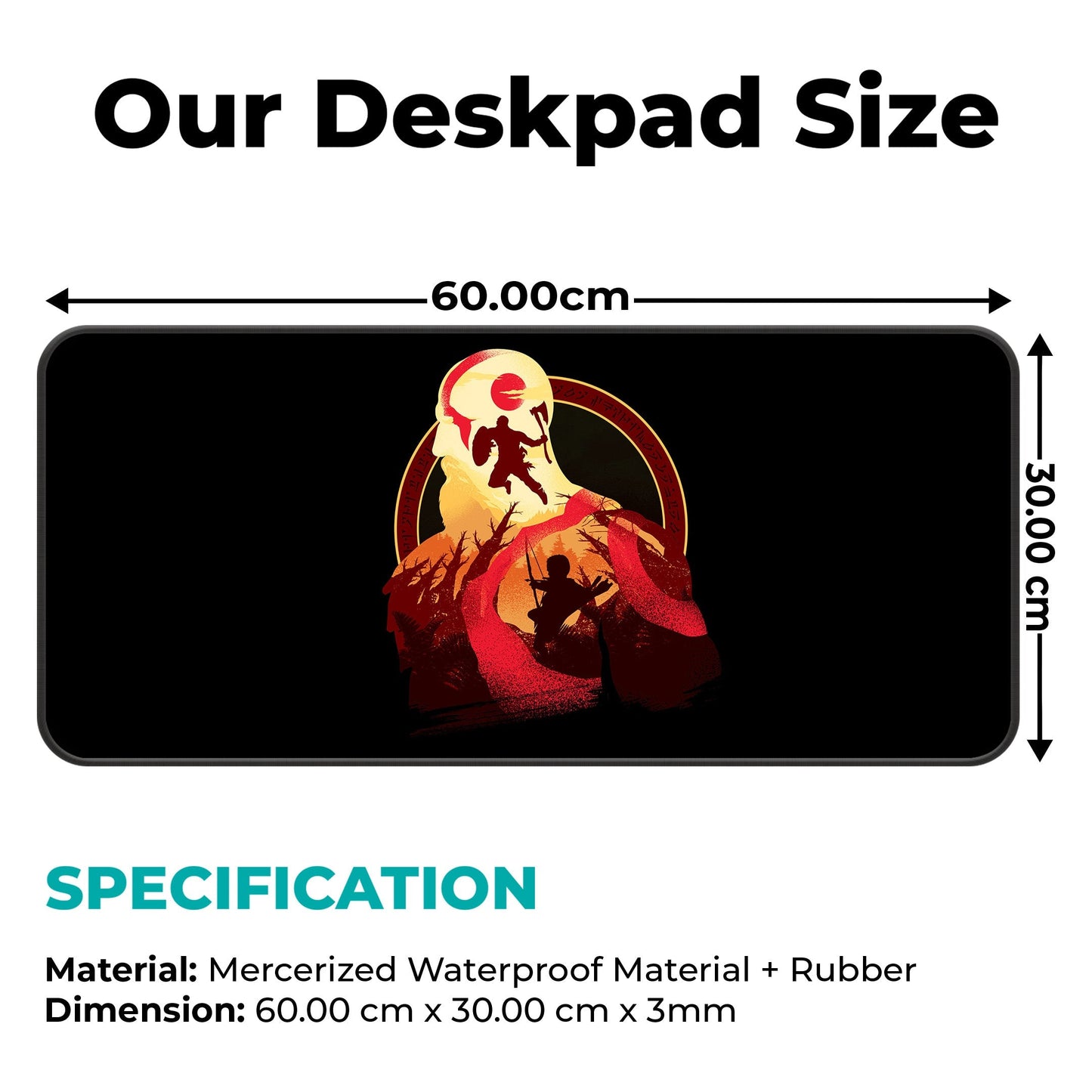 Kratos Artwork - XL Mousepad