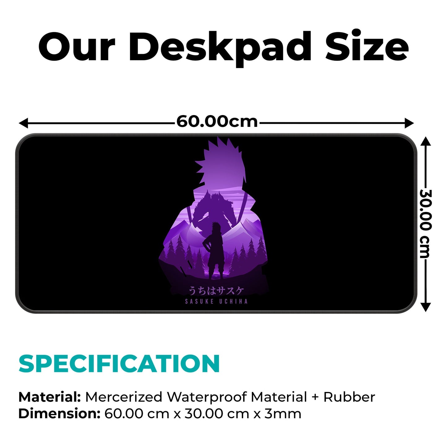 Uchiha Sasuke - XL Mousepad