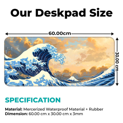 Sea Waves Abstract - XL Mousepad