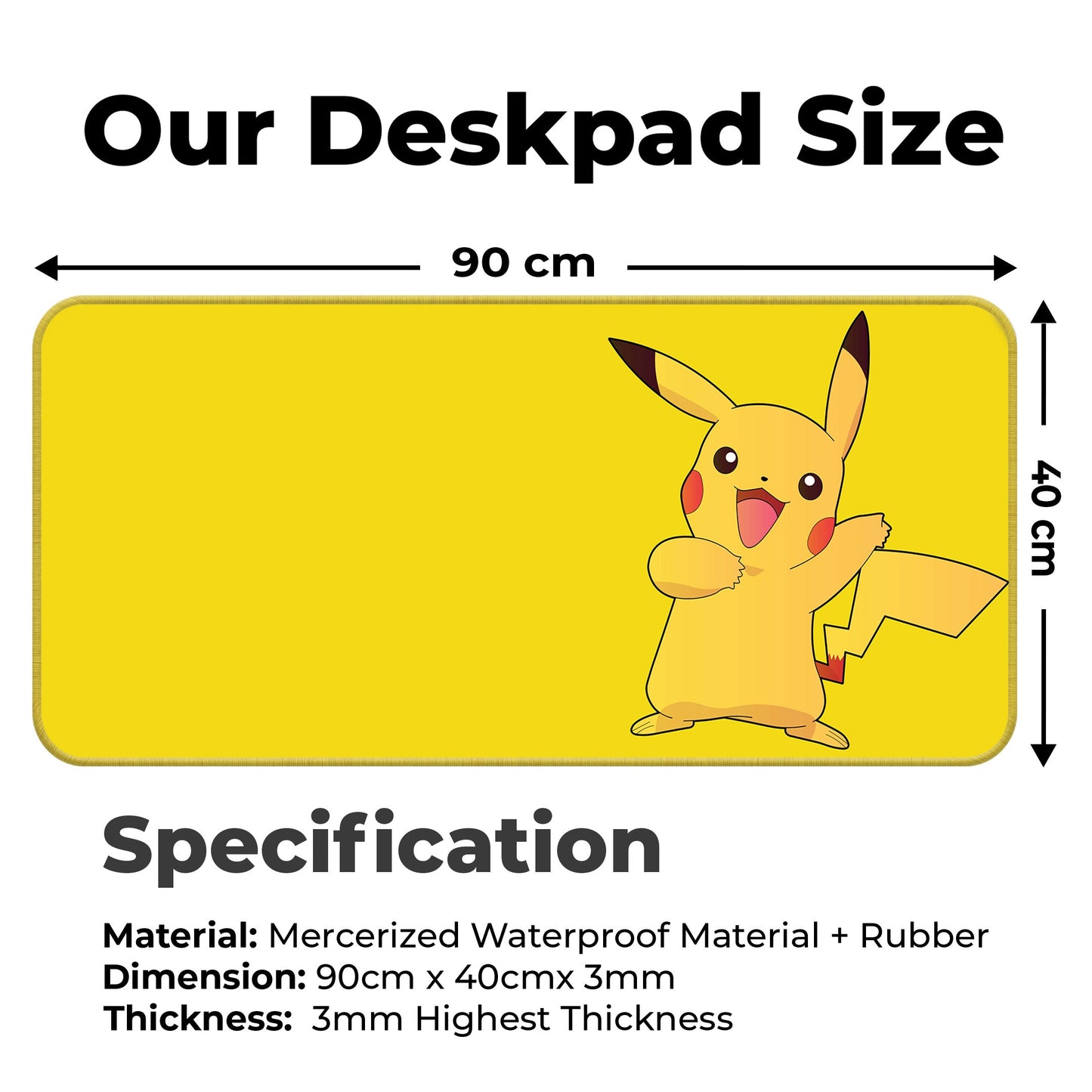 Pikachu - XXL Mousepad