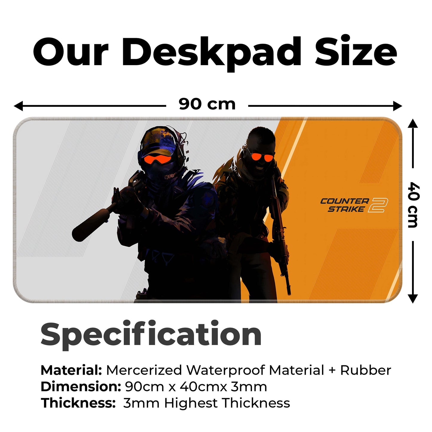 Counter Strike - 2 - XXL Mousepad