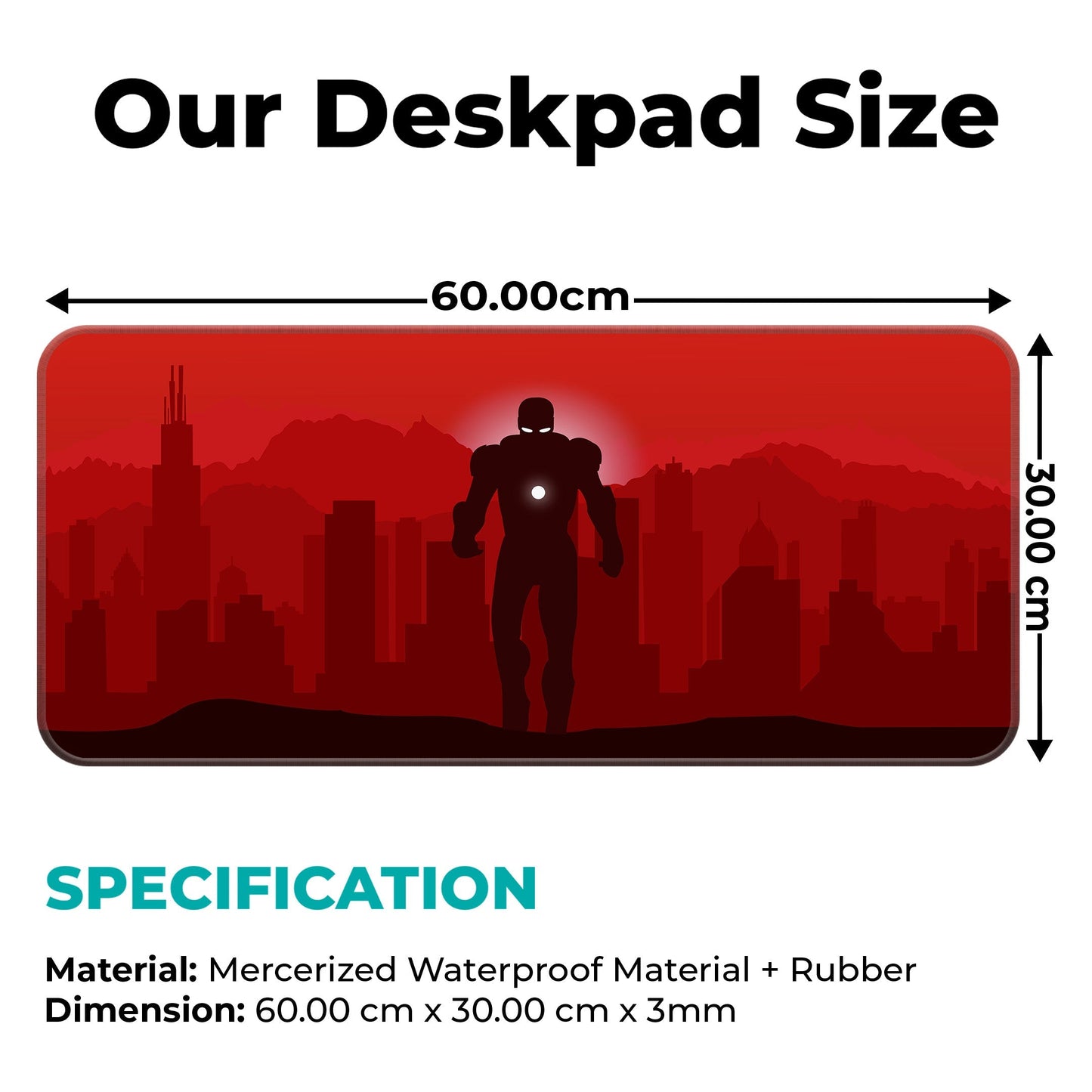 Ironman Red - XL Mousepad