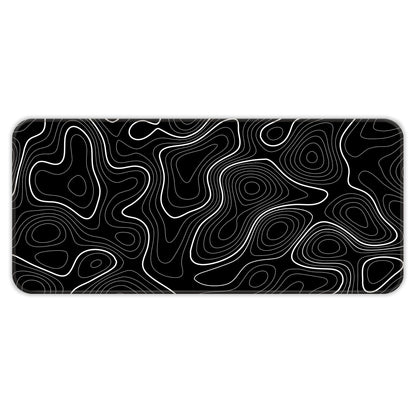 Black Topography - E-XL Mousepad