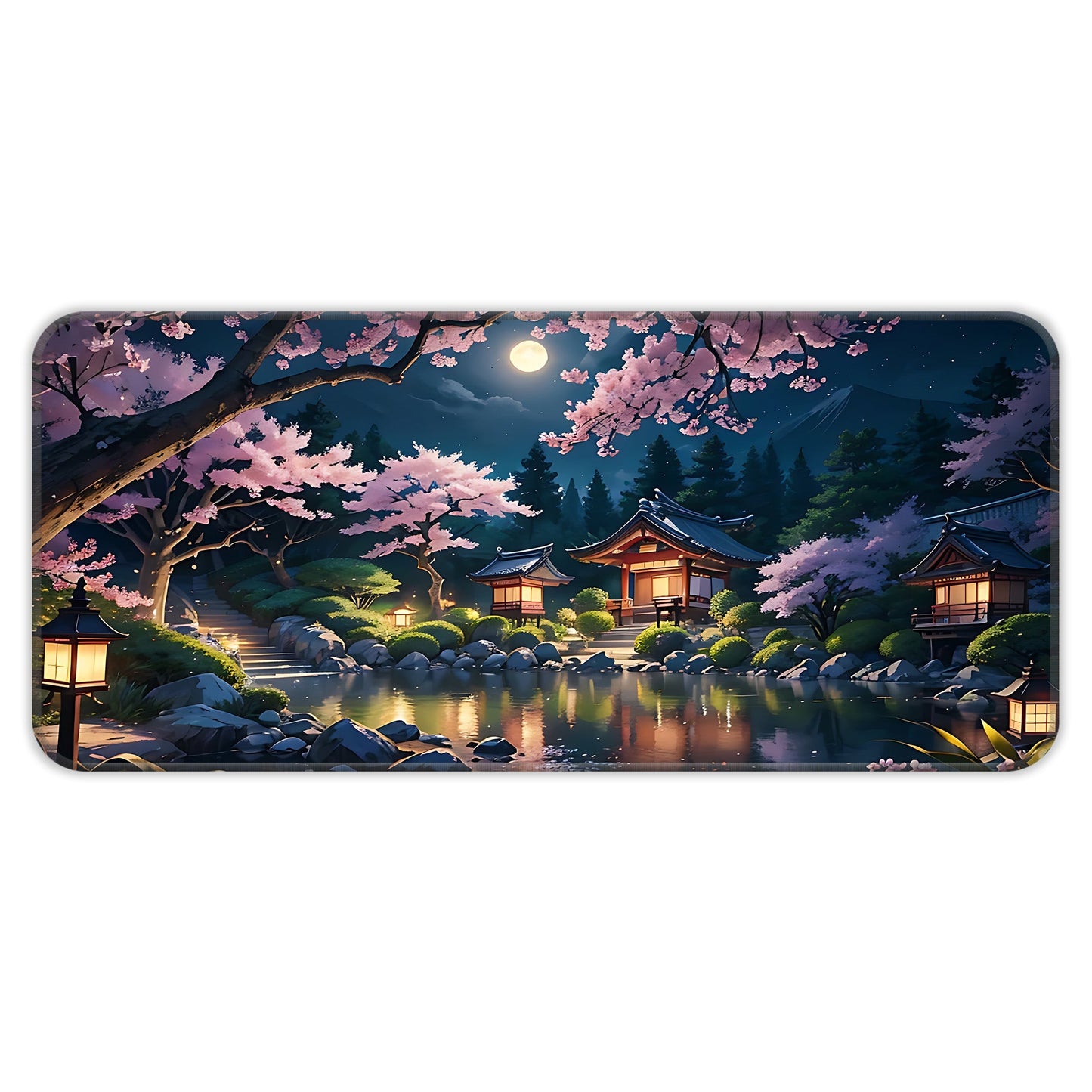 Japanese Festive Night - XL Mousepad