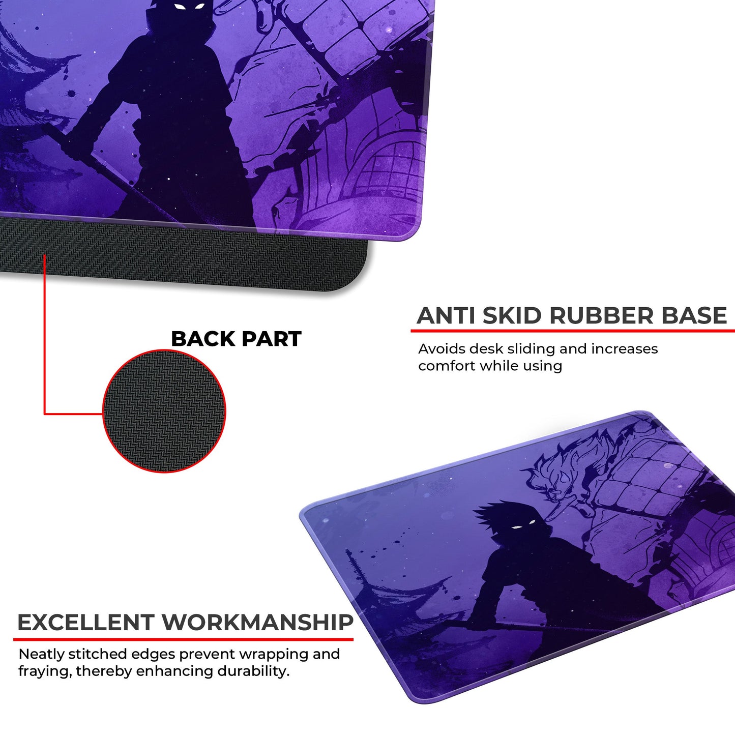 Sasuke - Darkside - S Size Mousepad