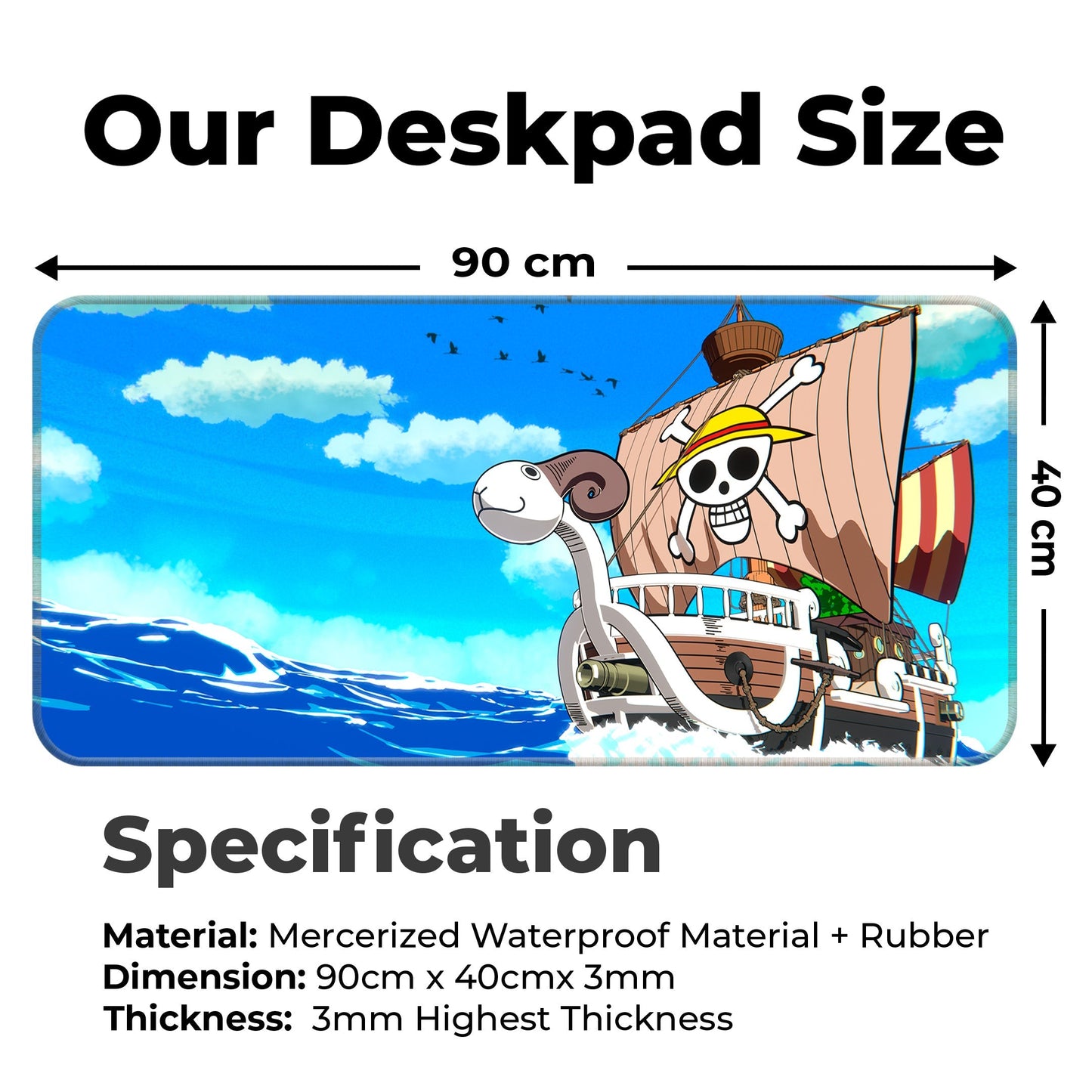 Going Merry - II - XXL Mousepad